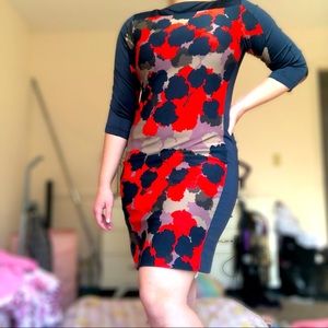 Floral bodycon dress